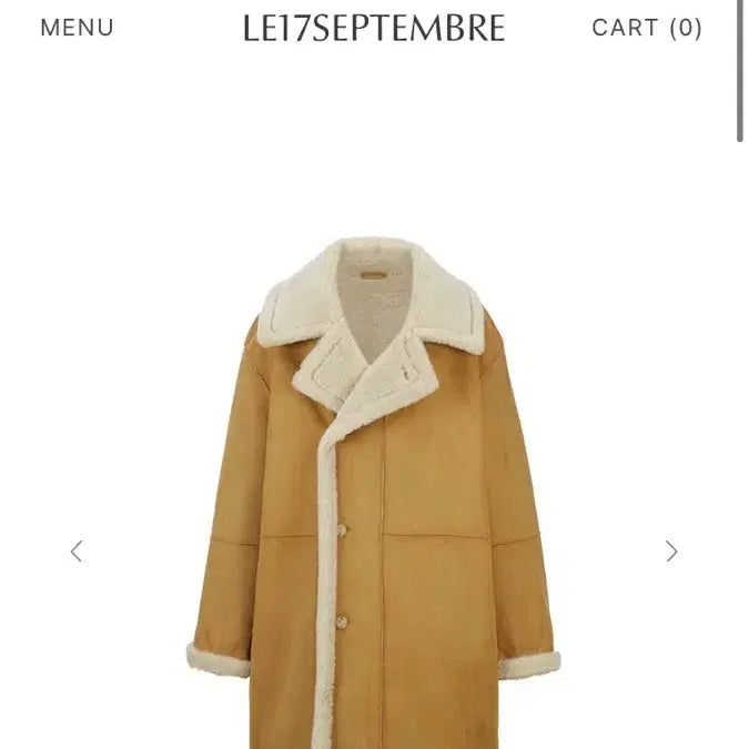 [BUNJANG] Le17septembre Suede Fur Reversible Coat / 르917 Le17septembre 스웨이드 퍼 리버서블 코트 (무스탕)