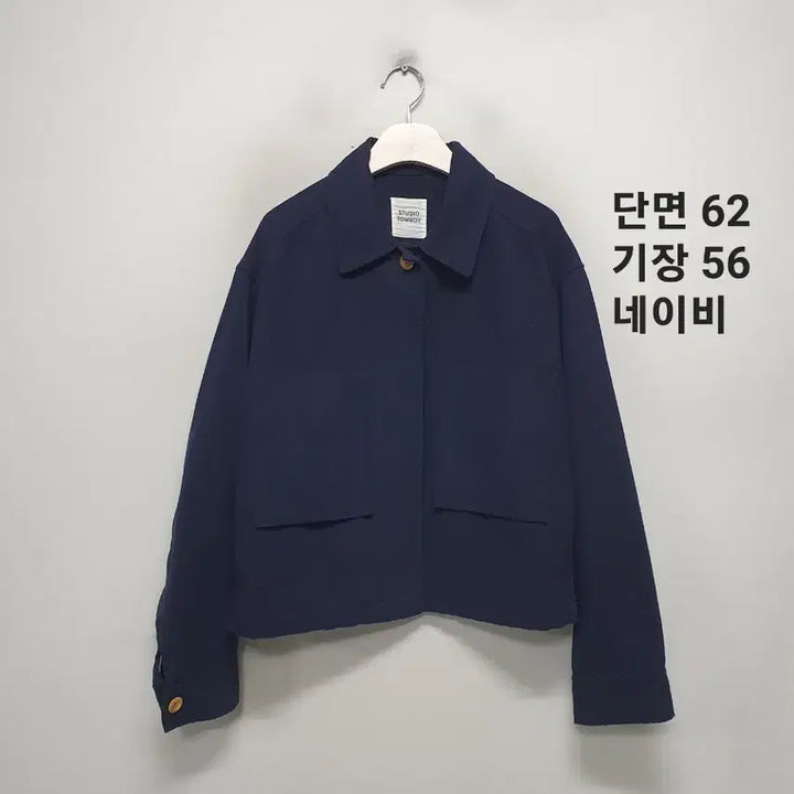 [BUNJANG] Studio Tomboy Navy Blouson Jacket / 스튜디오 톰보이 네이비 블루종 자켓