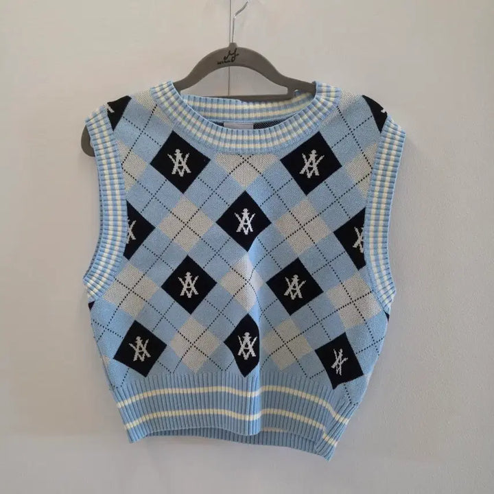 [BUNJANG] ADLV Argyle Knit Vest / 정품ADLV  니트 조끼 OS