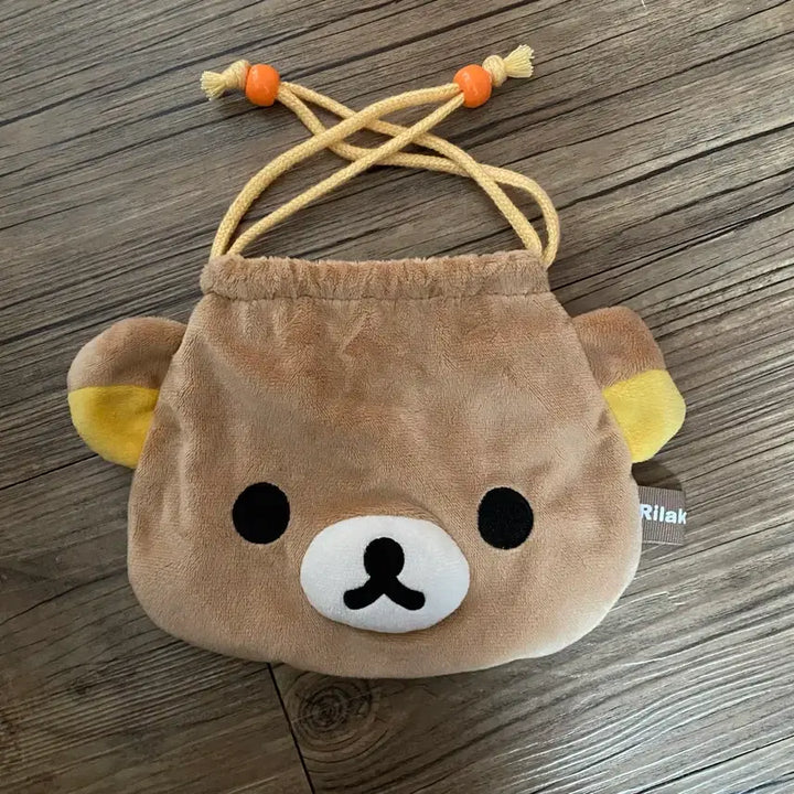 [BUNJANG] San-X Rilakkuma Drawstring Pouch / 산엑스 리락쿠마 조리개 파우치