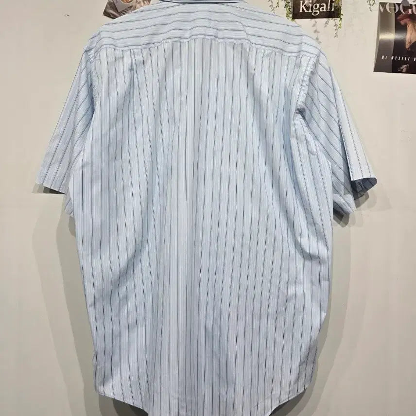[SOLD OUT] 이세이미야케 스트라이프 반팔 셔츠 블루