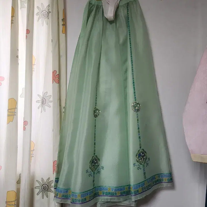 [BUNJANG] Vintage Pink Floral Hanbok Set / 빈티지  핑크색 꽃무늬 한복 세트