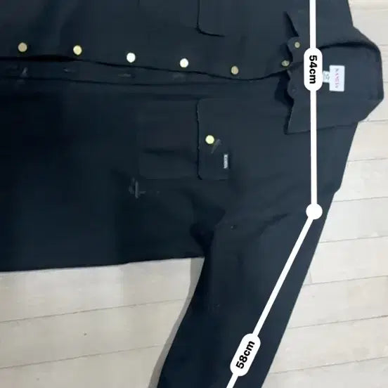 [BUNJANG] Kamiya Boro Black Duck Shirt / 카미야 보로 블랙 덕 셔츠