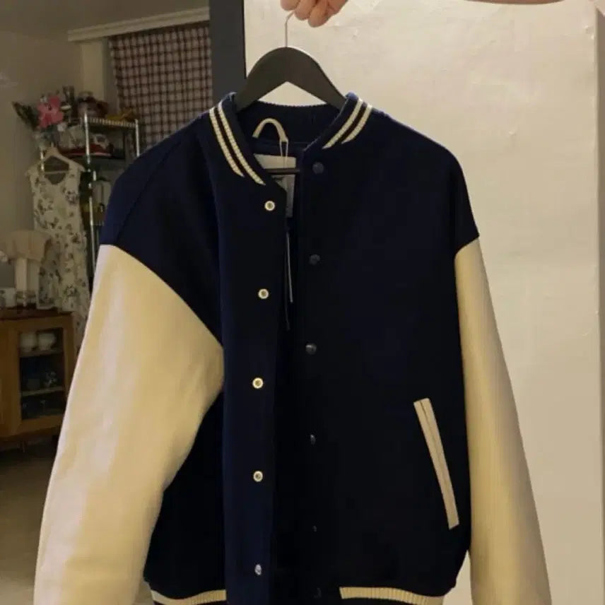 [BUNJANG] Varsity Jacket / 네이비 바시티자켓 , 야구점퍼