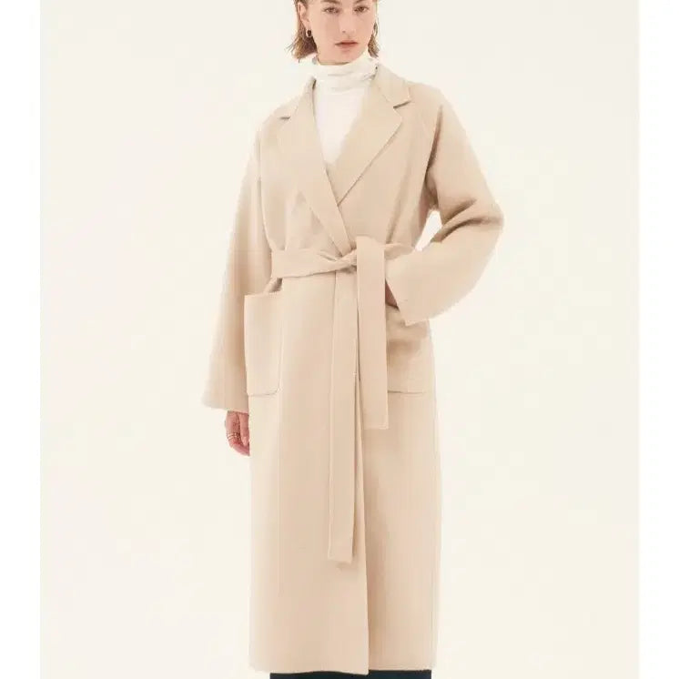 [BUNJANG] Blancshow Baby Cashmere Coat - Camel Cream Beige / 블랑쇼 베이 캐시미어 코트 s 카멜 크림베이지