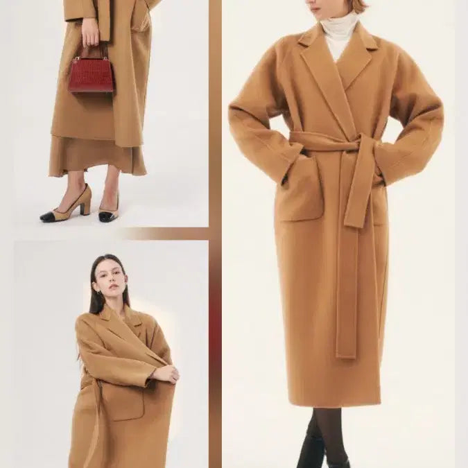 [BUNJANG] Blancshow Baby Cashmere Coat - Camel Cream Beige / 블랑쇼 베이 캐시미어 코트 s 카멜 크림베이지