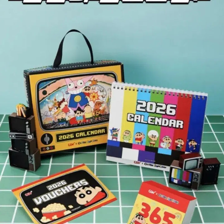 [BUNJANG] CGV Crayon Shin-chan 2026 Calendar / CGV 짱구 2026 캘린더 미개봉