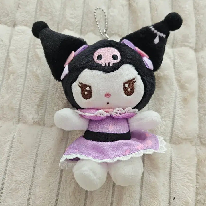 [BUNJANG] Sanrio Kuromi Doll Keychain Purple Dress / 산리오 쿠로미 인형 키링 퍼플 드레스  쿠로미쿠지상품