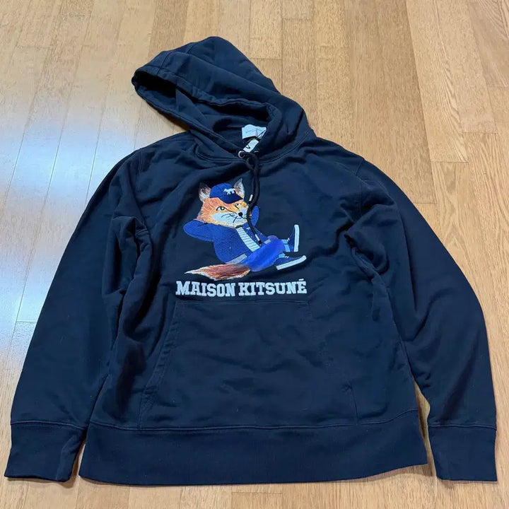 [BUNJANG] Maison Kitsuné Dressed Fox Hoodie Black S / 새상품) 메종키츠네 드레스드 폭스 후드티 블랙 (S)