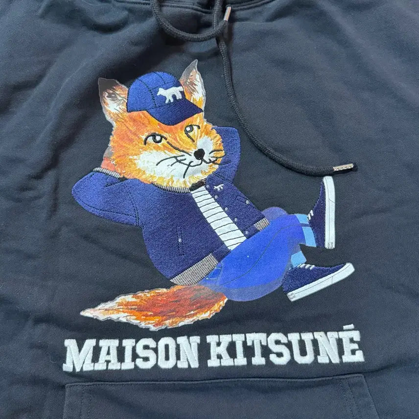[BUNJANG] Maison Kitsuné Dressed Fox Hoodie Black S / 새상품) 메종키츠네 드레스드 폭스 후드티 블랙 (S)