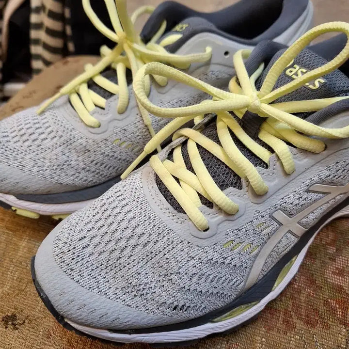 [BUNJANG] Asics Gel-Kayano Sneakers Gray/Yellow / 아식스 젤 카노아 운동화 회색/노란색