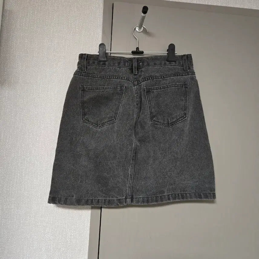 [BUNJANG] 98DOCCII Grey Denim Midi Skirt (L) / 98도씨 제작 그레이데님 스커트