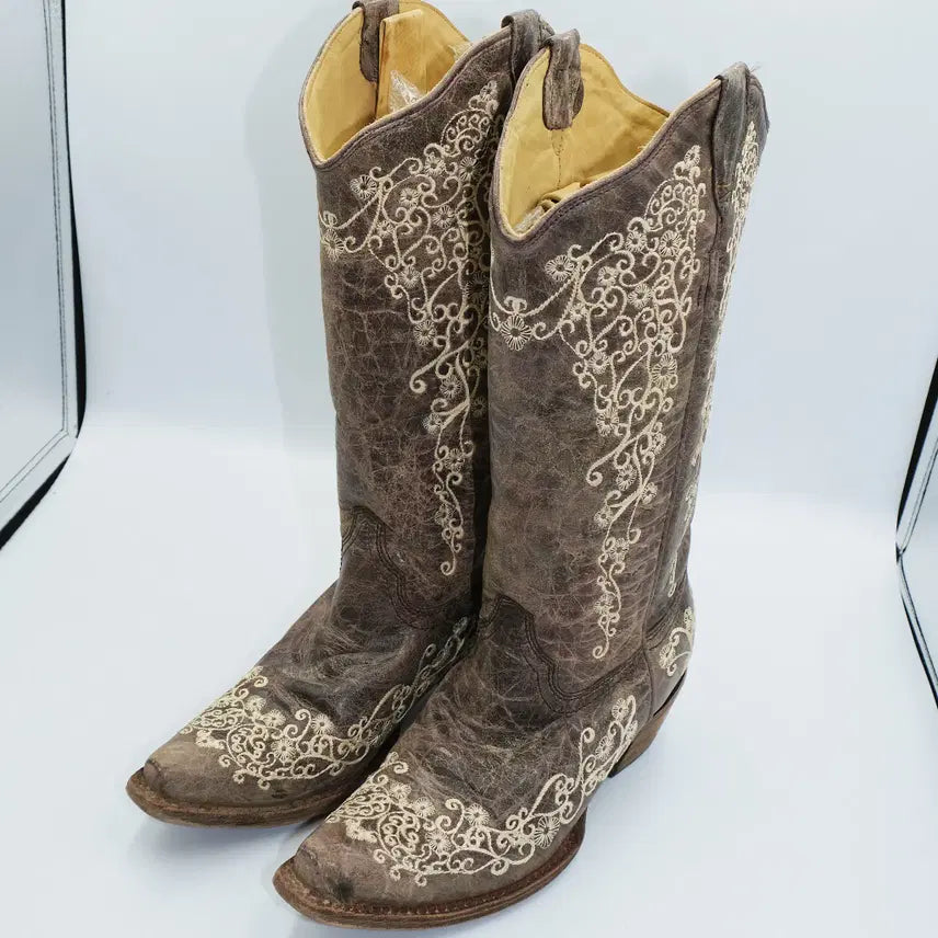 [BUNJANG] CORRAL Western Leather Boots / 코랄(CORRAL) 웨스턴 레더 부츠 6(230)사이즈 BT23003