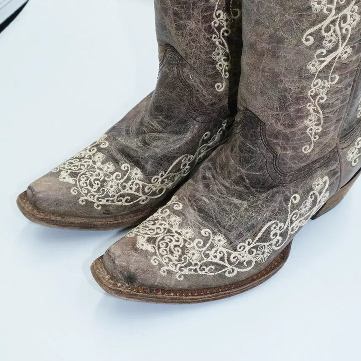 [BUNJANG] CORRAL Western Leather Boots / 코랄(CORRAL) 웨스턴 레더 부츠 6(230)사이즈 BT23003