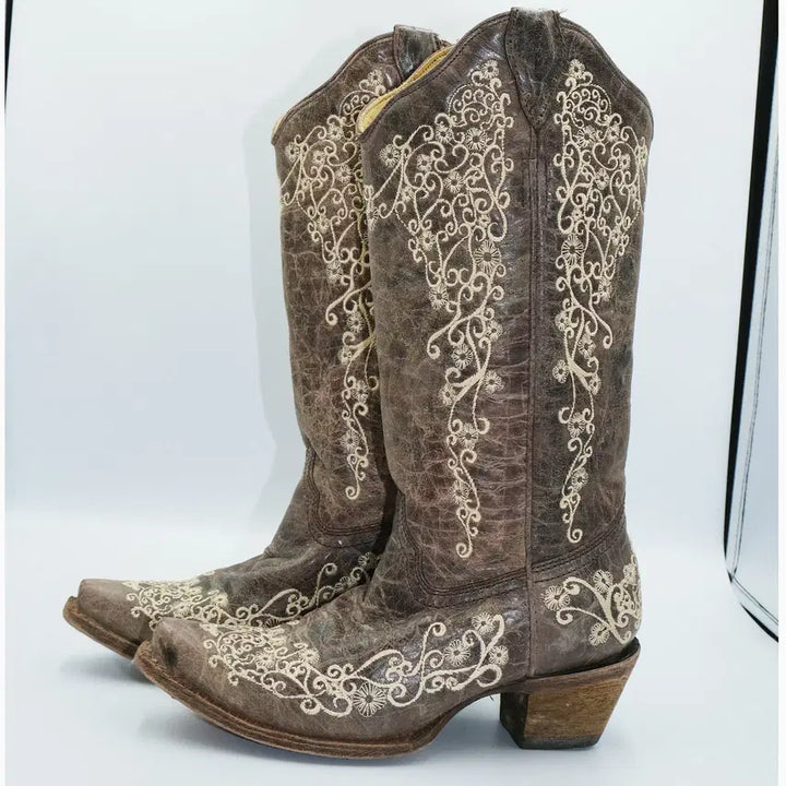 [BUNJANG] CORRAL Western Leather Boots / 코랄(CORRAL) 웨스턴 레더 부츠 6(230)사이즈 BT23003