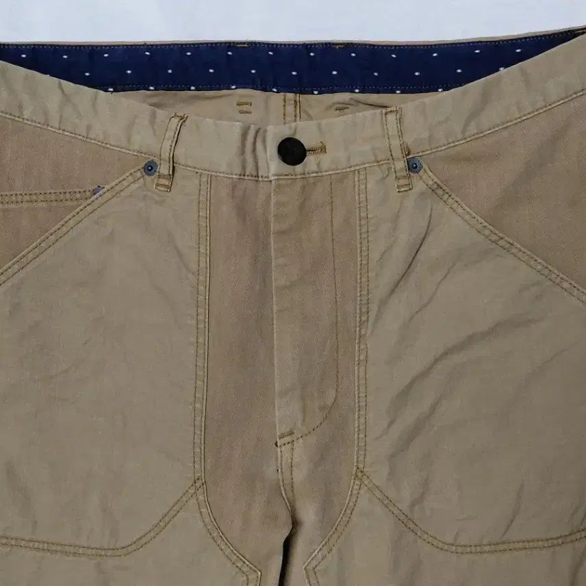 [BUNJANG] R.NEWBOLD Herringbone Work Pants / [L] R.NEWBOLD 알뉴볼드 파라핀 가공 헤링본 워크 팬츠 (카멜)