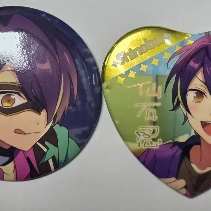 [BUNJANG] Ensemble Stars Shinobu Kanzaki Badge Set / 앙스타 시노부 캔뱃지 2종 세트