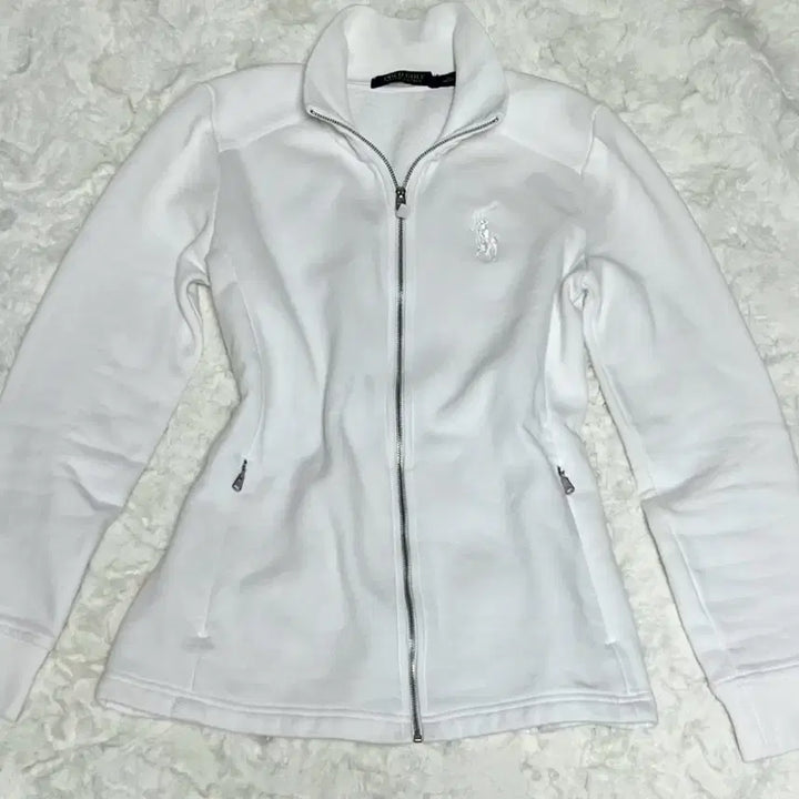 [BUNJANG] Polo Big Pony White Zip-up Jacket / 폴로 빅포니 화이트 집업
