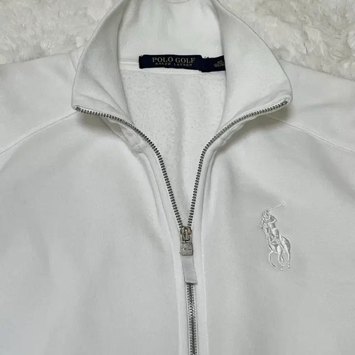 [BUNJANG] Polo Big Pony White Zip-up Jacket / 폴로 빅포니 화이트 집업