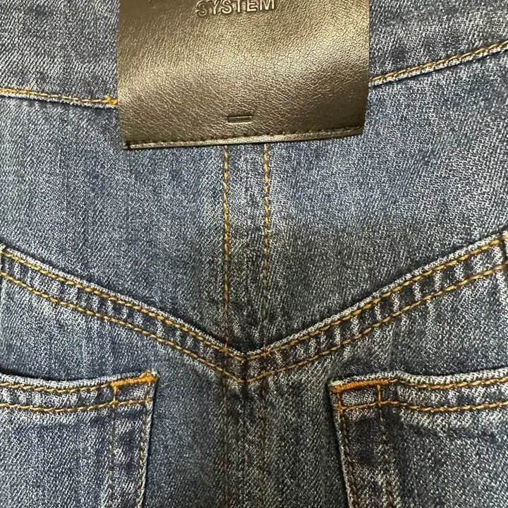 [BUNJANG] Hanssem System Denim Asymmetric Flounce Skirt / 한섬시스템 청 데님 언발란스 훌 스커트