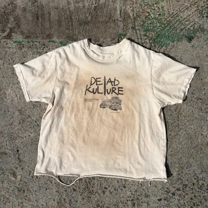 [BUNJANG] DEAD KULTURE Printed Short Sleeve T-shirt / 데드컬처 DEAD KULTURE 프린팅 반팔 티셔츠