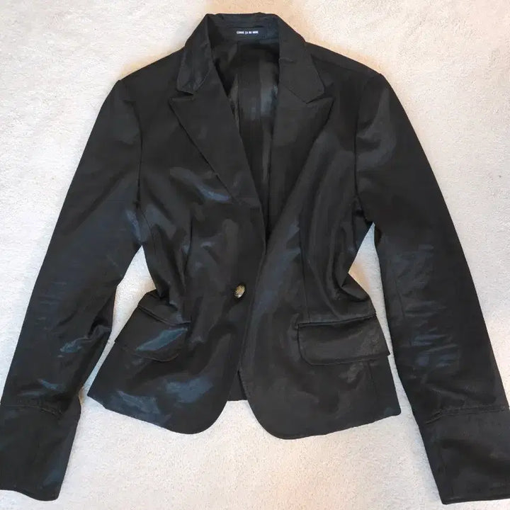 [BUNJANG] COMME CA DU MODE Vintage Black Velvet Jacket / 여성 블랙 자켓