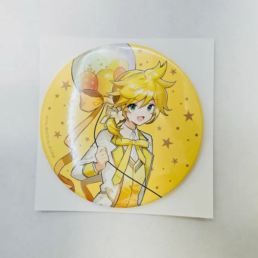 [BUNJANG] Hatsune Miku Kagamine Len 16th Anniversary Can Badge / 하츠네 미쿠 16주년 카가미네 렌 캔벳지 보컬로이드