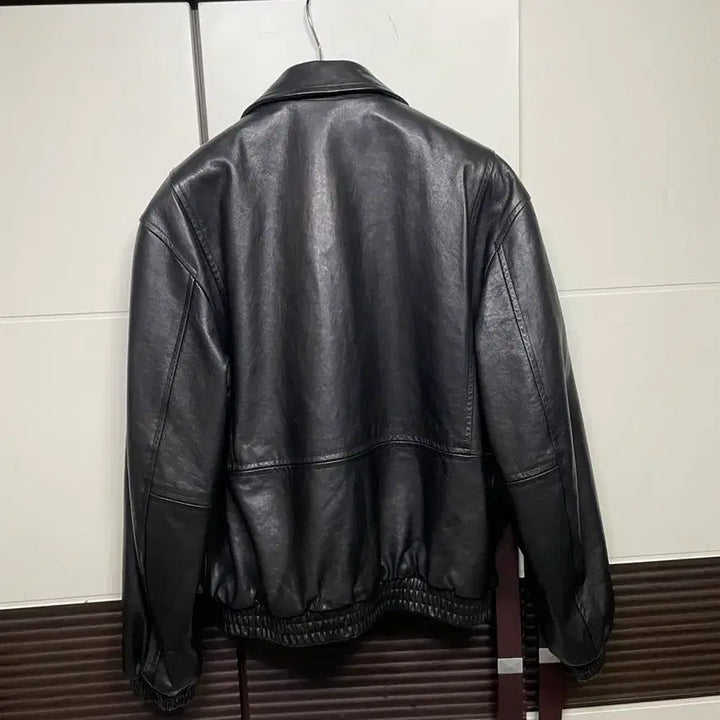 [BUNJANG] In Silence Vegetable Leather Flight Jacket / [실착2회] 인사일런스 베지터블 레더 플라이트 자켓