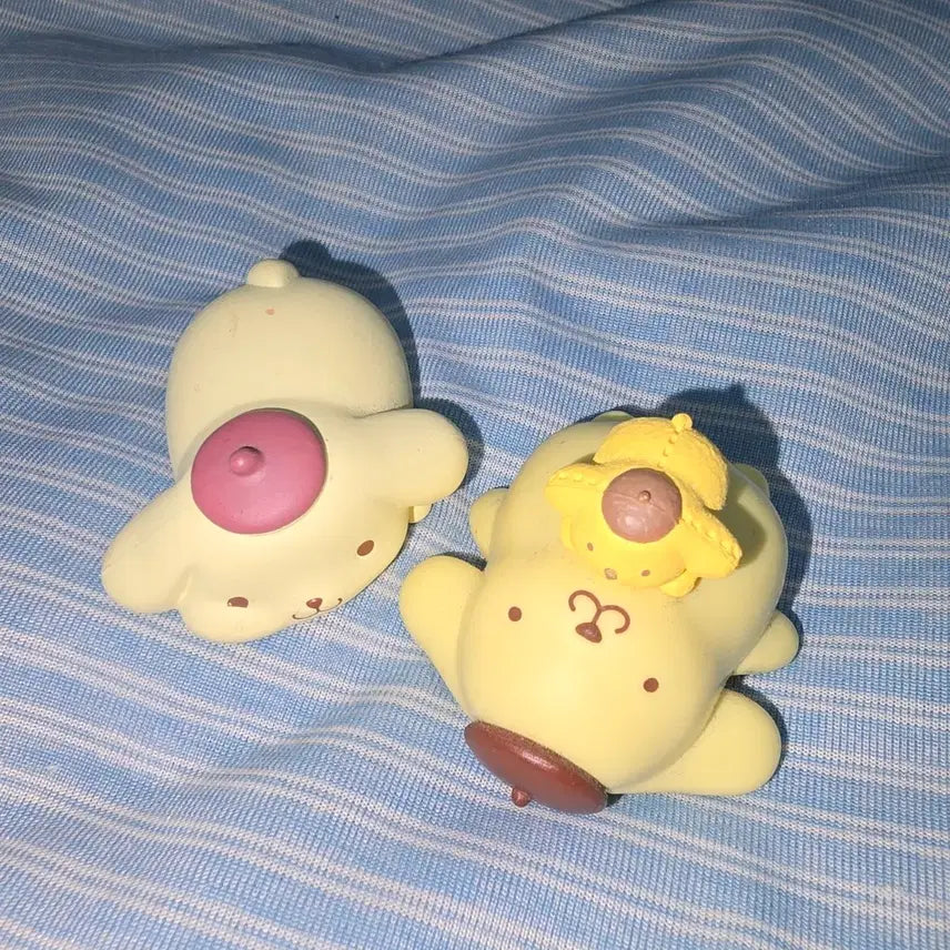 [BUNJANG] Sanrio Pompompurin Figure Bundle Set / 산리오 폼폼푸린 피규어 2개 일괄