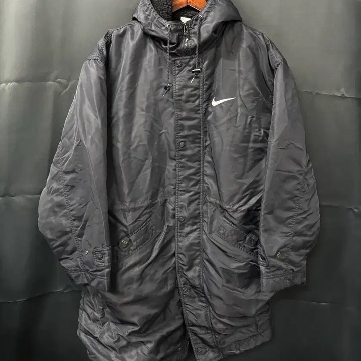 [BUNJANG] Nike Big Swoosh Fleece Coat / 나이키 빅스우시 양털 돕바