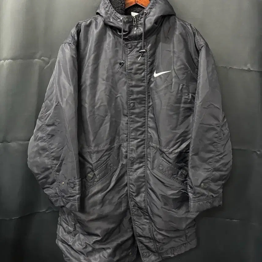 [BUNJANG] Nike Big Swoosh Fleece Coat / 나이키 빅스우시 양털 돕바