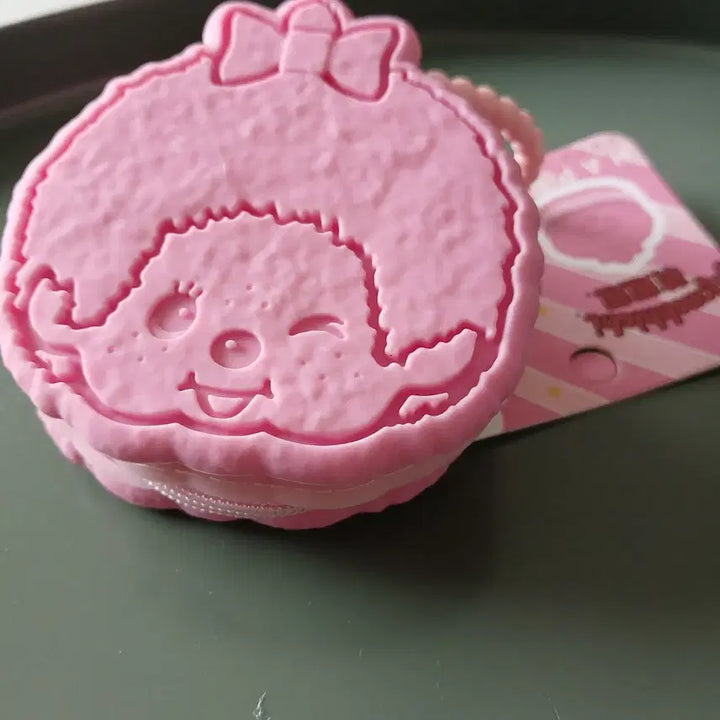 [BUNJANG] Mongkichi Character Coin Purse Keyring / 몽키치 캐릭터 동전 지갑 키링 핑크/브라운
