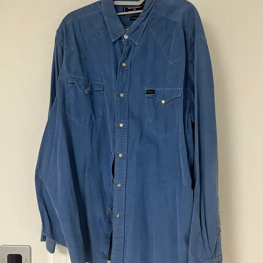 [BUNJANG] Polo Sport Corduroy Western Shirt / [XXL] 폴로 스포츠 코듀로이 웨스턴 셔츠 남방 블루