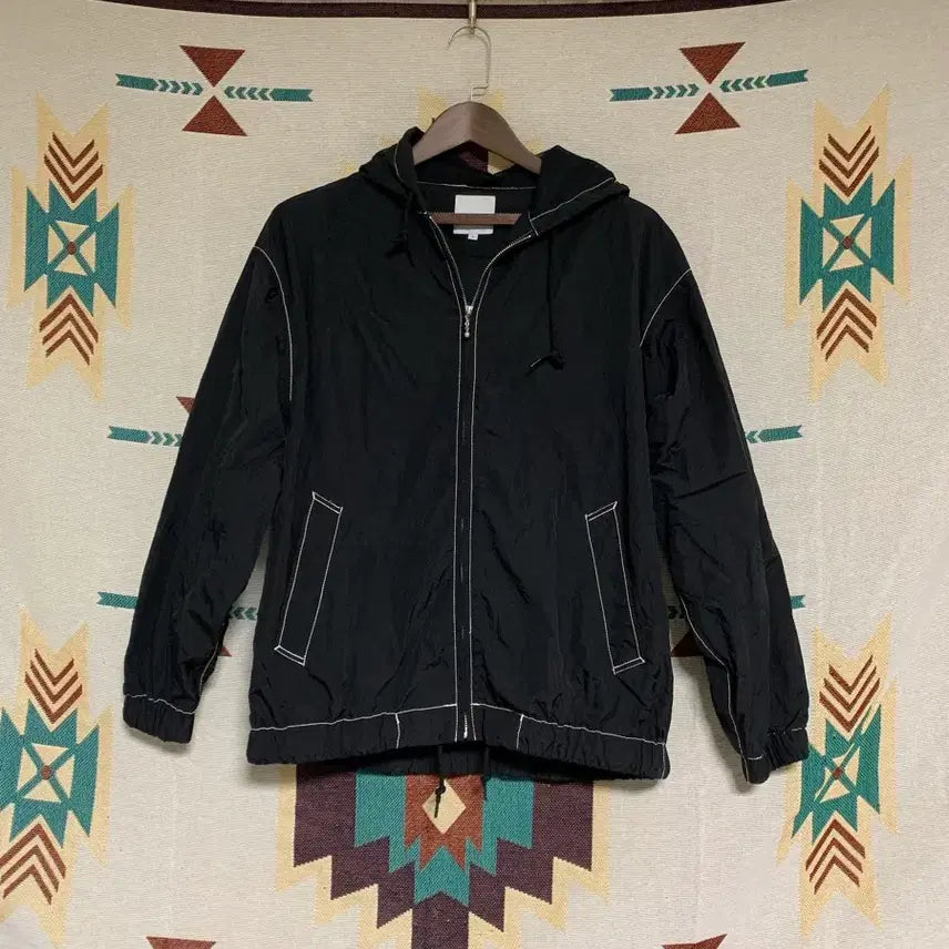 [BUNJANG] Beams Stitch Nylon Jacket S / 빔즈 스티치 후드 나일론 자켓 S