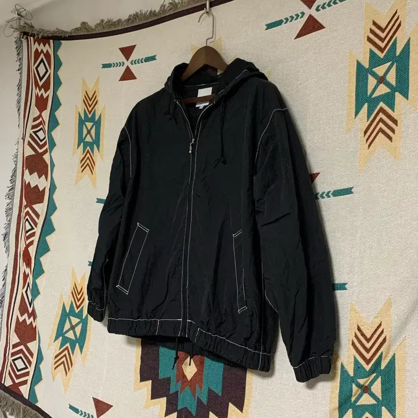 [BUNJANG] Beams Stitch Nylon Jacket S / 빔즈 스티치 후드 나일론 자켓 S