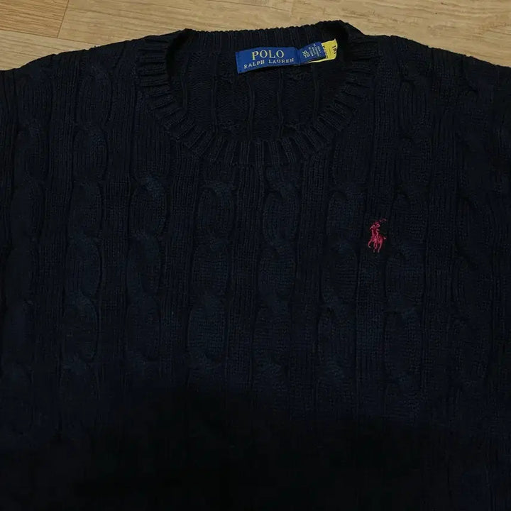 [SOLD OUT] 폴로 신형 꽈배기니트 블랙 XL사이즈