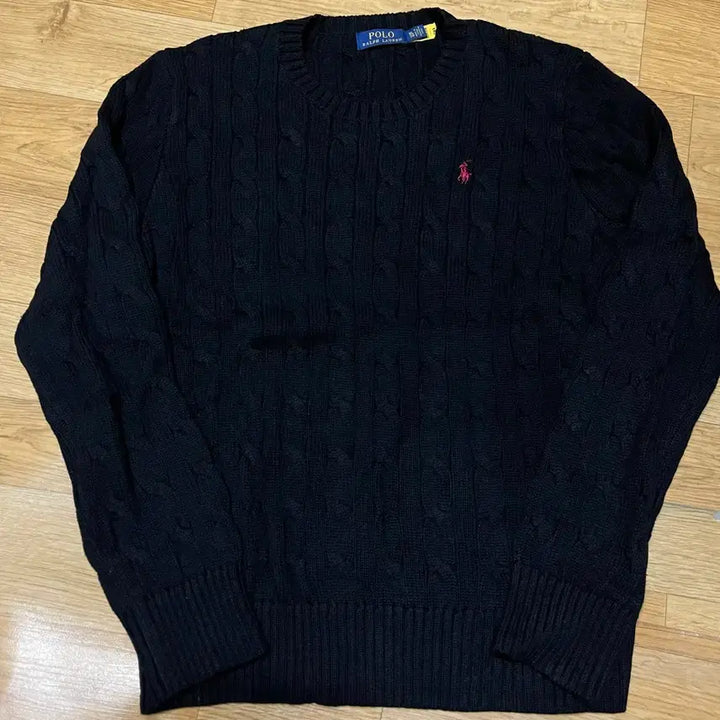 [SOLD OUT] 폴로 신형 꽈배기니트 블랙 XL사이즈