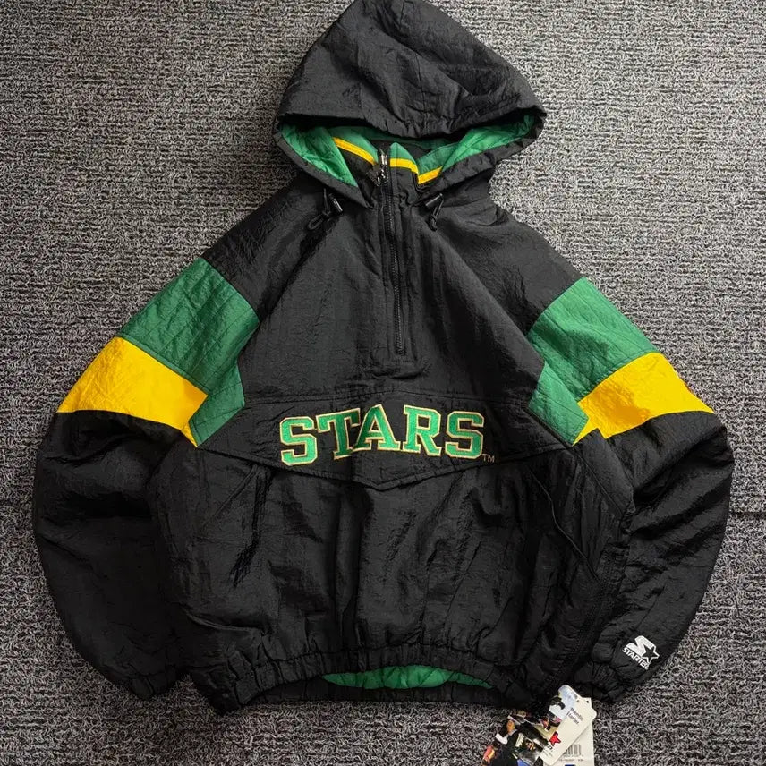 [BUNJANG] Starter Dallas Stars Anorak Jacket / 90s 스타터 올드스쿨 NHL 댈러스 스타스 아노락 자켓 3374