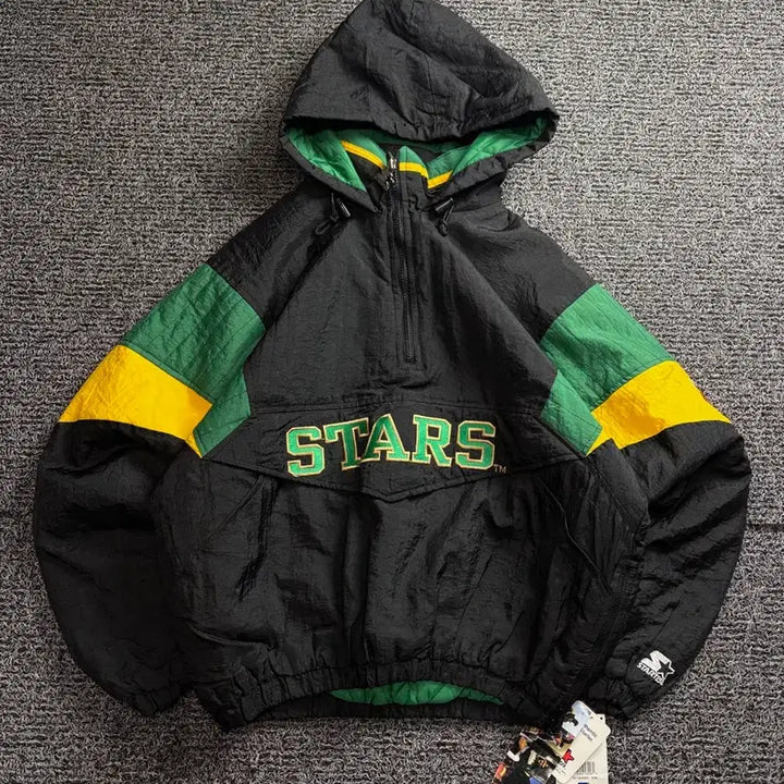 [BUNJANG] Starter Dallas Stars Anorak Jacket / 90s 스타터 올드스쿨 NHL 댈러스 스타스 아노락 자켓 3374
