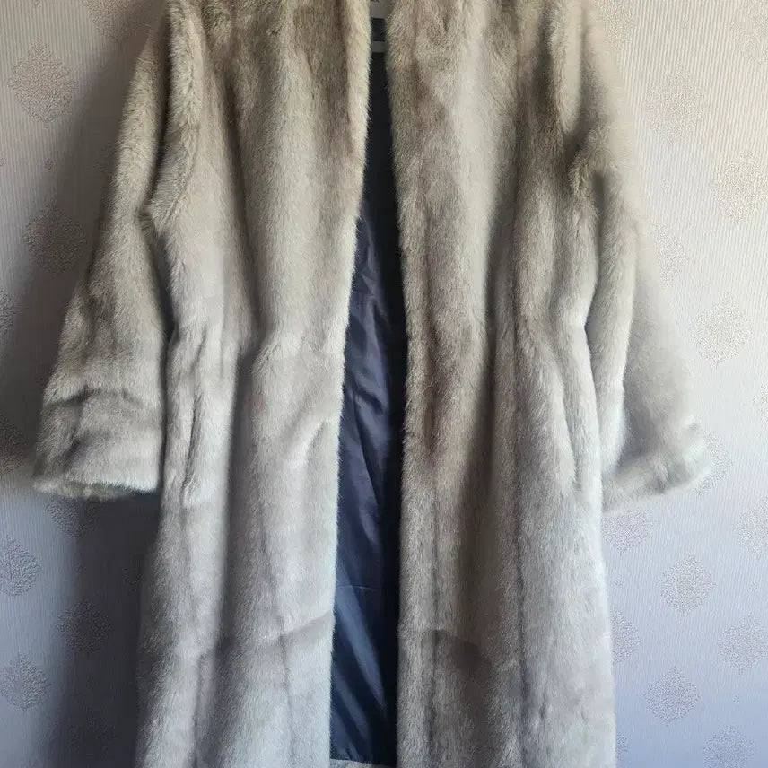 [BUNJANG] Moon Tweed Ivory Fur Coat / 문트 아이보리 퍼코트