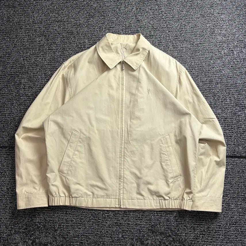[BUNJANG] YSL Archive Minimal Harrington Blouson Jacket / 90s YSL 입생로랑 아카이브 미니멀 해링턴 블루종 자켓 3376
