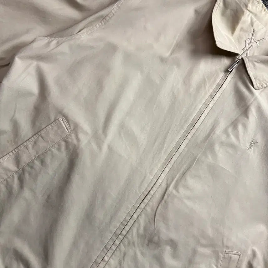 [BUNJANG] YSL Archive Minimal Harrington Blouson Jacket / 90s YSL 입생로랑 아카이브 미니멀 해링턴 블루종 자켓 3376