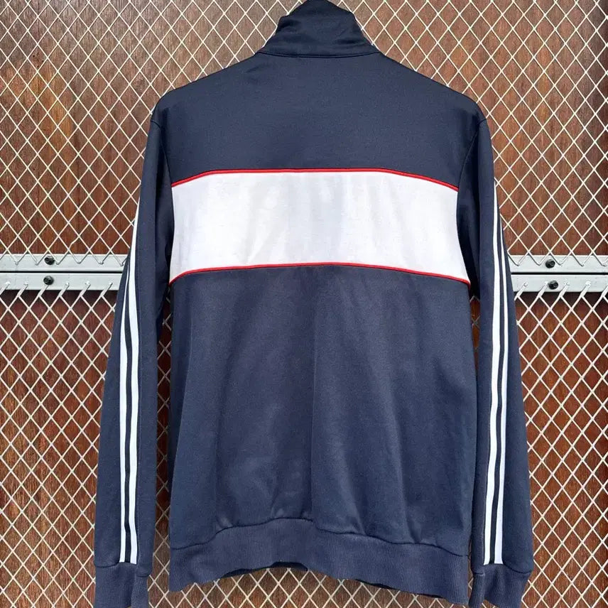 [BUNJANG] Adidas Color Block Navy Track Top Jacket / 아디다스 컬러 배색 블록 네이비 삼선 트랙탑 져지 자켓 M