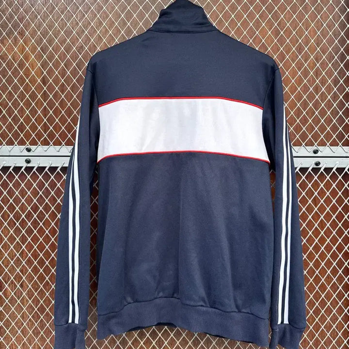 [BUNJANG] Adidas Color Block Navy Track Top Jacket / 아디다스 컬러 배색 블록 네이비 삼선 트랙탑 져지 자켓 M