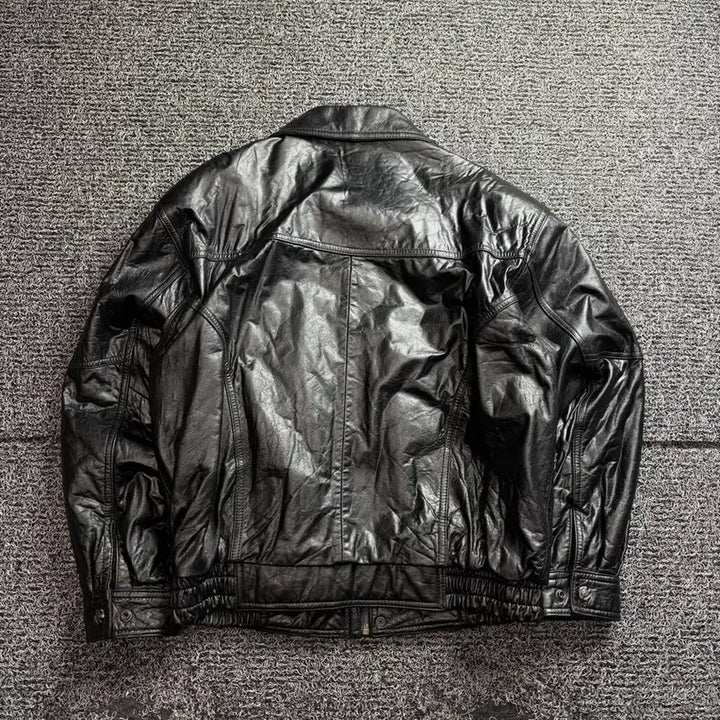 [BUNJANG] Brother Vintage Lambskin Leather Bomber Jacket / 빈티지 아카이브 양가죽 봄버 자켓 3377