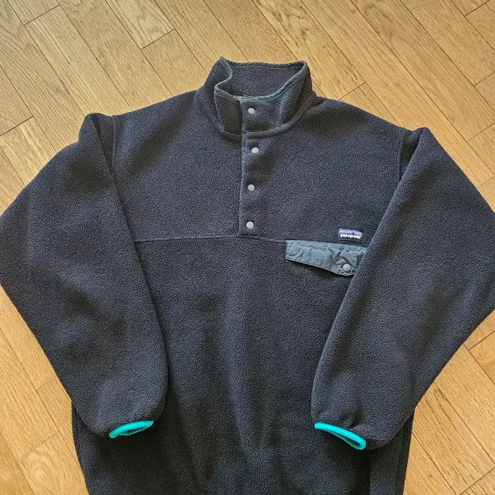[BUNJANG] Patagonia Synchilla Black Mint Fleece Pullover / 파타고니아 신칠라 검정 민트 플리스 풀오버
