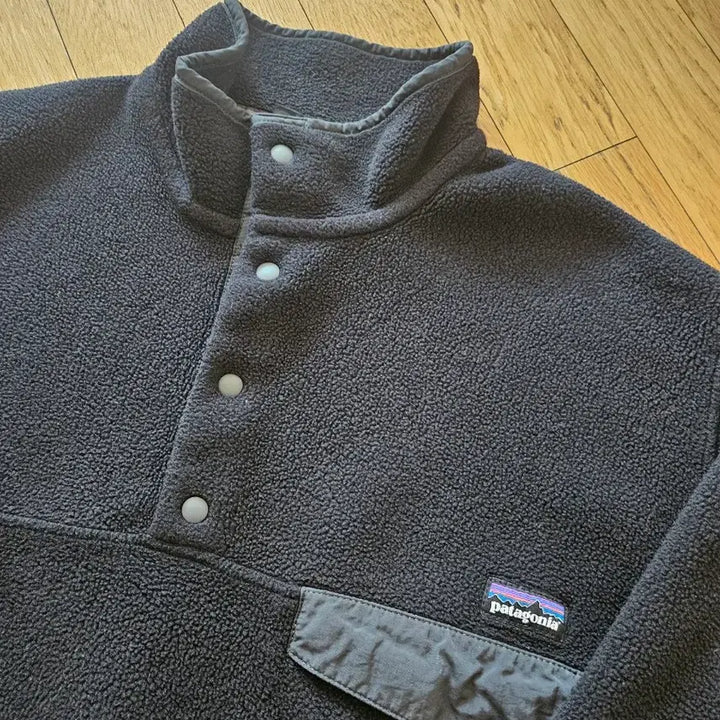 [BUNJANG] Patagonia Synchilla Black Mint Fleece Pullover / 파타고니아 신칠라 검정 민트 플리스 풀오버