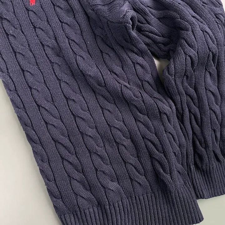 [BUNJANG] Polo Ralph Lauren Cotton Cable Knit Sweater / [XXL] 폴로 랄프로렌 코튼 케이블 꽈배기 니트 스웨터 QR인증