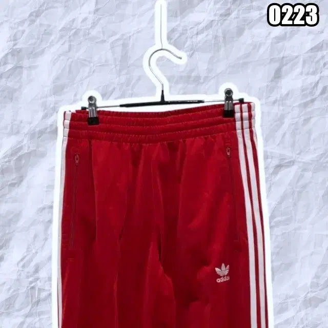 [BUNJANG] Adidas Firebird Track Pants Training Trousers Red / M 아디다스 파이어버드 트랙 팬츠 트레이닝 츄리닝 바지 레드