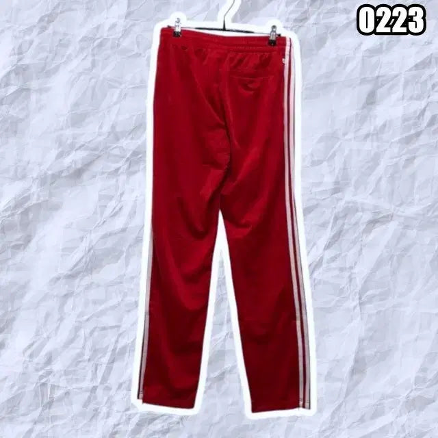 [BUNJANG] Adidas Firebird Track Pants Training Trousers Red / M 아디다스 파이어버드 트랙 팬츠 트레이닝 츄리닝 바지 레드